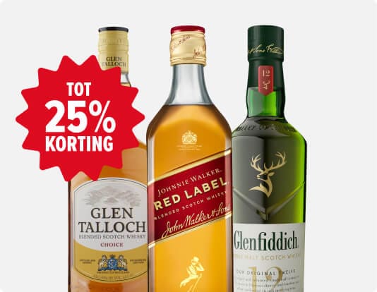 Whisky deals tot 25% korting